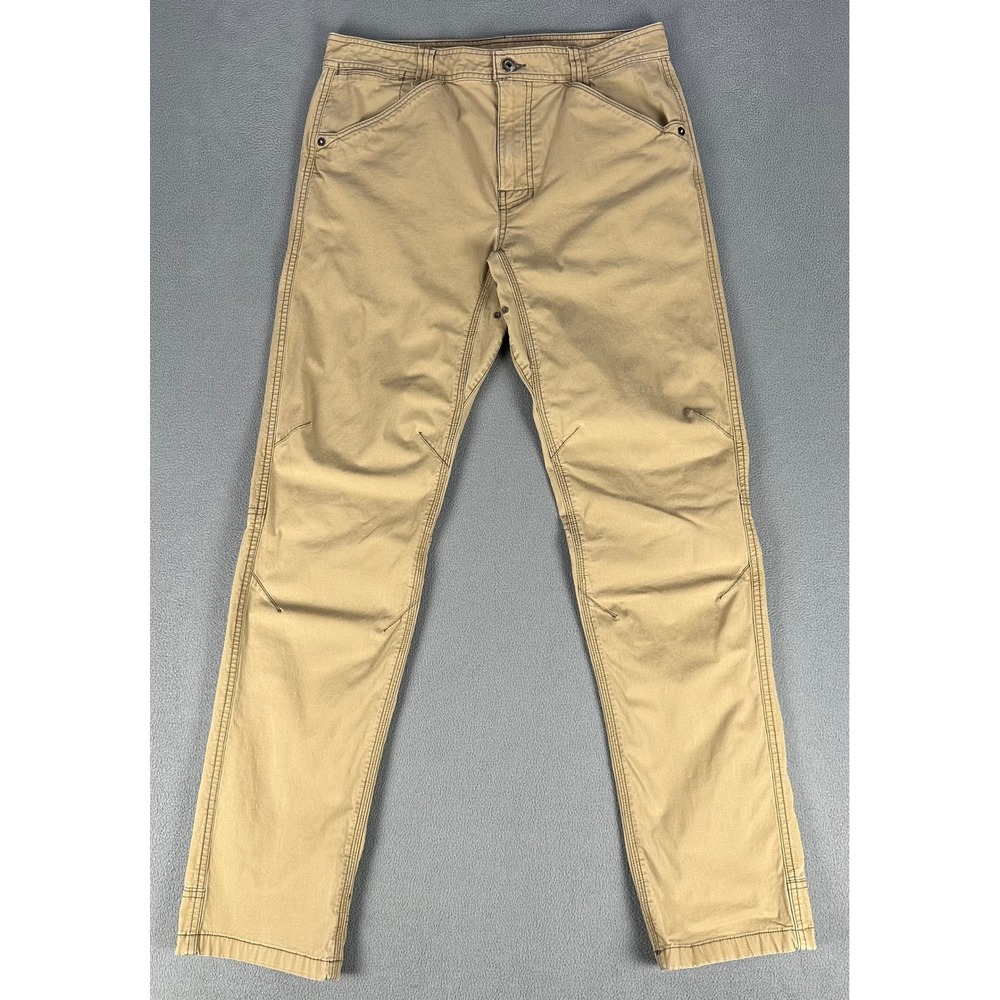 Prana Pants Mens 30x32 Beige Khaki Santiago Organic Cotton Outdoor Hiking Work